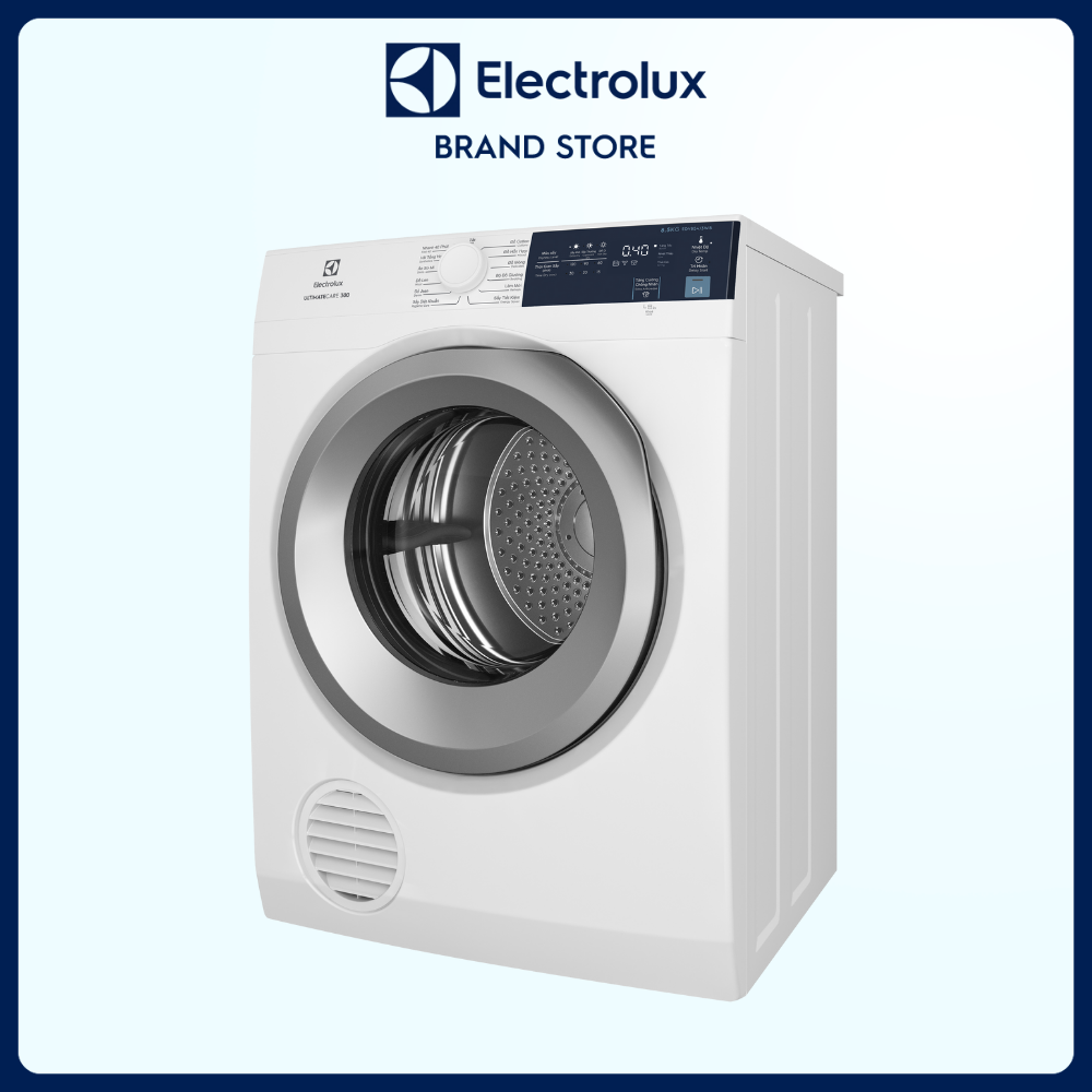 Máy sấy thông hơi Electrolux 8.5kg UltimateCare 300 - EDV854J3WB - Lồng giặt chuyển động luân phiên, giảm nhăn, giảm phai màu [ Hàng chính hãng]