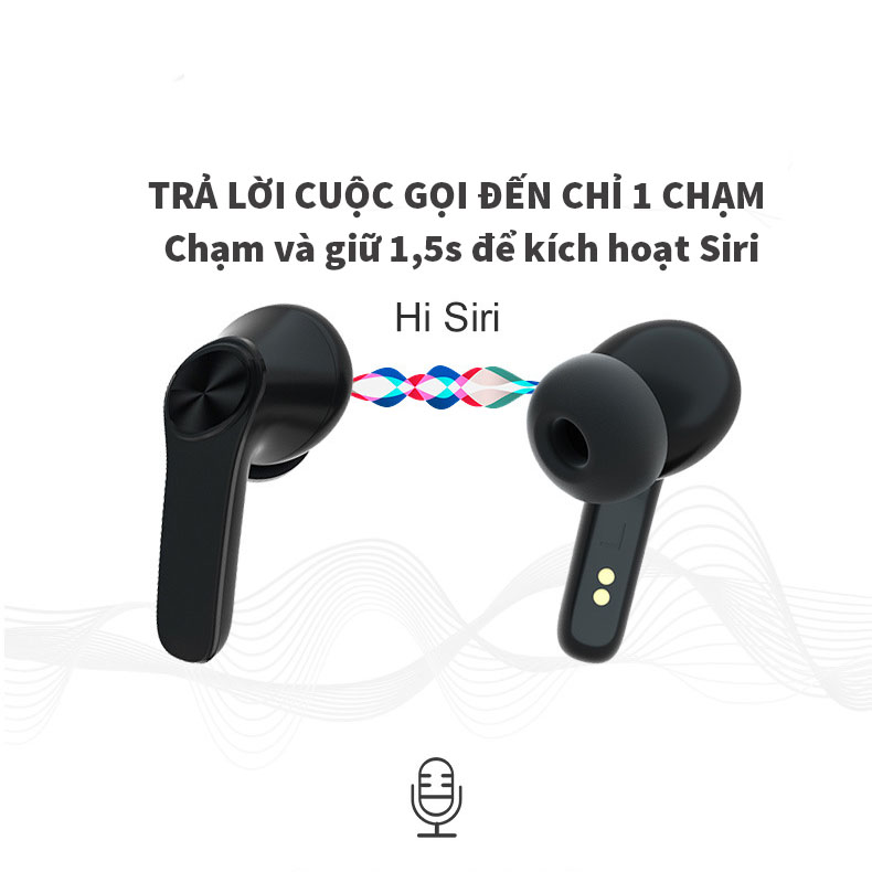 Tai nghe bluetooth không dây Hitoor XT18 Tai nghe loa siêu trầm TWS màn hình LED kỹ thuật số Tai nghe thể thao mini 5.0 - hàng nhập khẩu