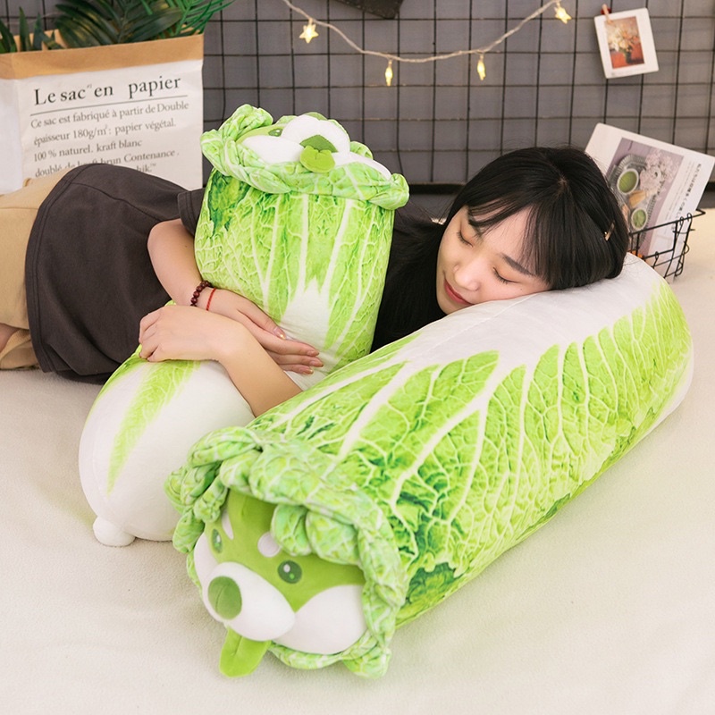 Gấu bông chó shiba bắp cải Vegetable Fairy – Quà tặng thú nhồi bông siêu dễ thương – Nhiều size 30 - 40 - 50 - 65 cm – Gối ôm cho bé