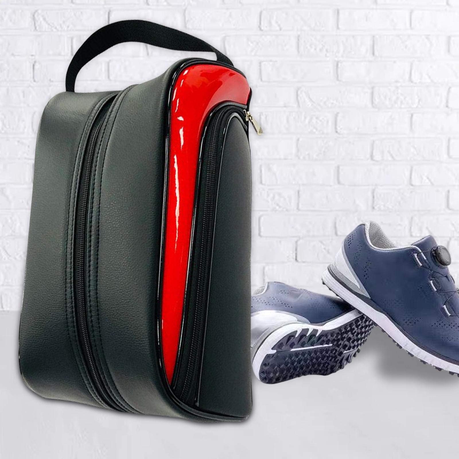 Golf Shoes Bag Deluxe Leather Outdoor Shoe  Golf Gift for Men Women
