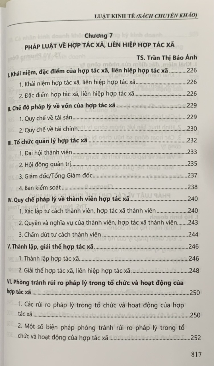 Luật kinh tế chuyên khảo