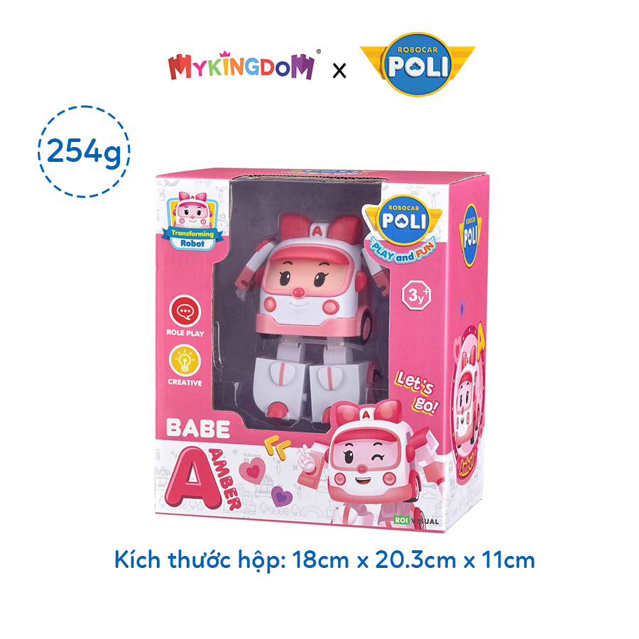 Đồ Chơi Robot Biến Hình Xe Cứu Thương Babe Amber ROBOCAR POLI ZR917