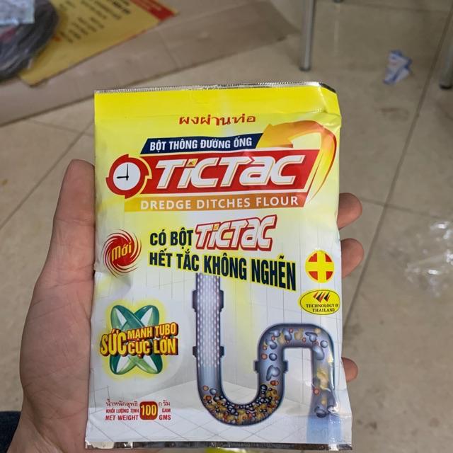 Men bể phốt bột thông đường ống Tictac