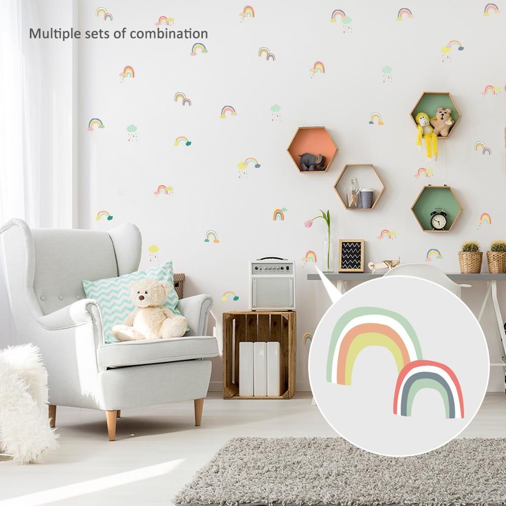 Decan Dán Tường An Phú Decor Họa Tiết Cầu Vồng Dễ Thương
