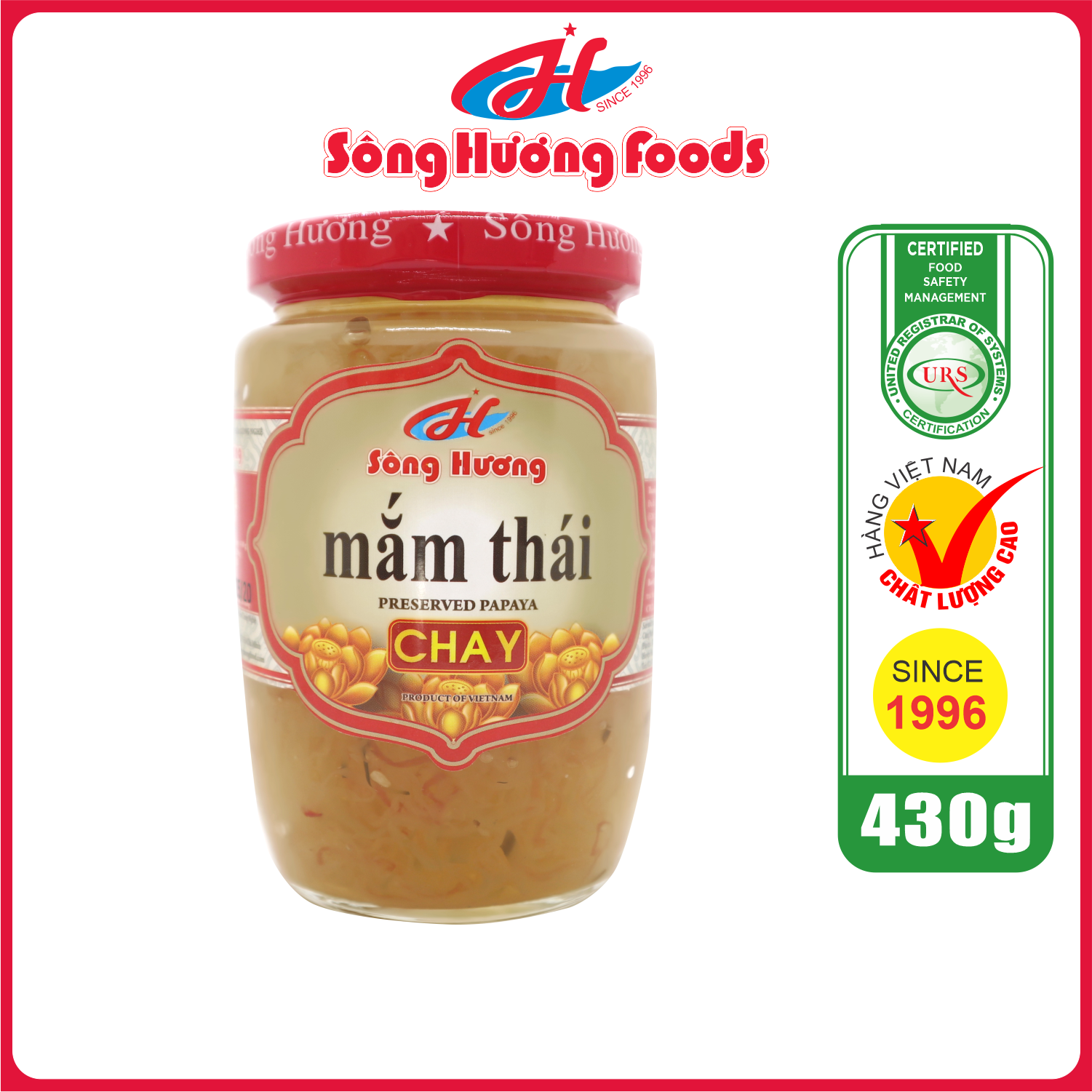 Mắm Thái Chay Sông Hương Foods Hũ 430g