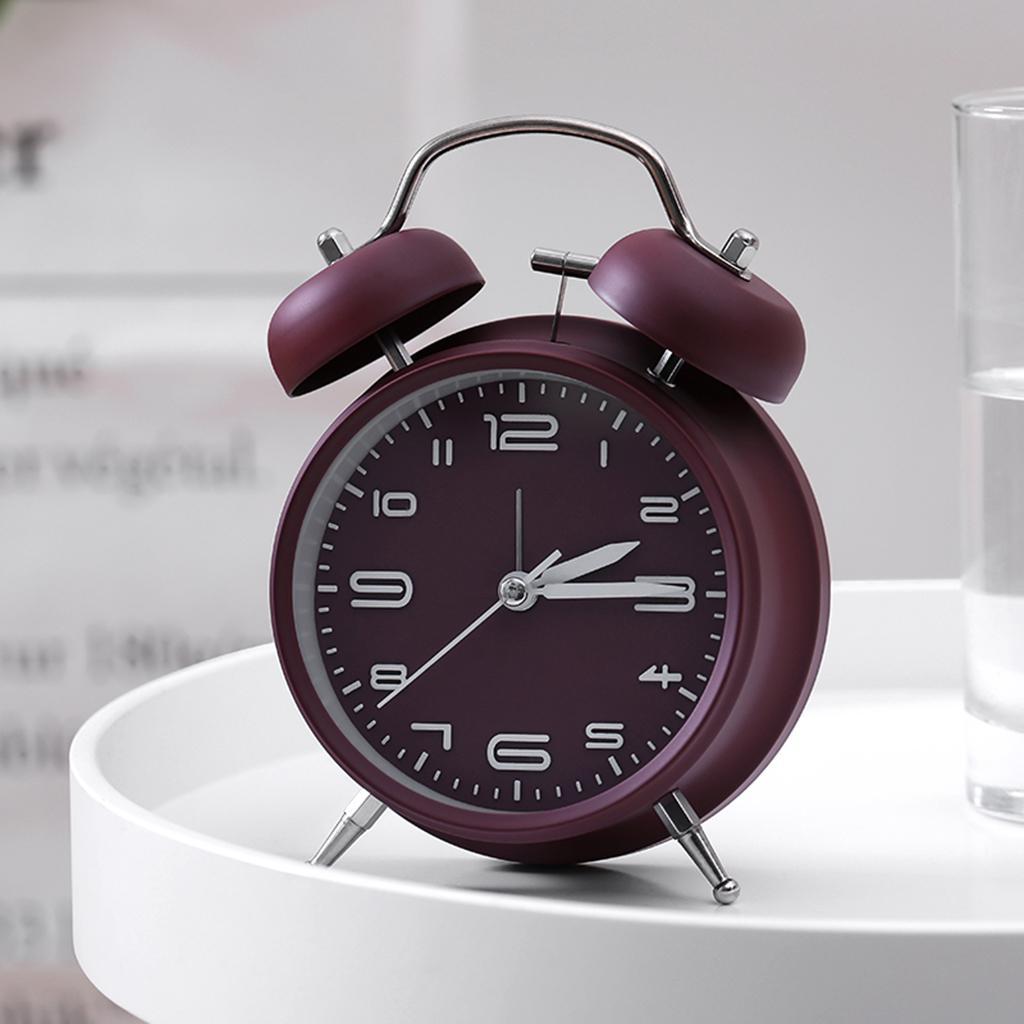 2 Pieces Mechanical Alarm Clock, Retro Style Wind Up Mechnical Alarm Clock,