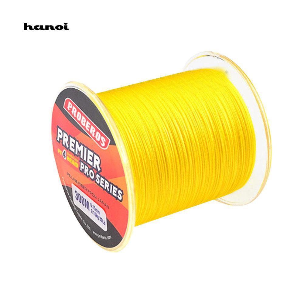 Cuộn dây câu cá PE dài 300M siêu bền tải trọng 6LB-100LB