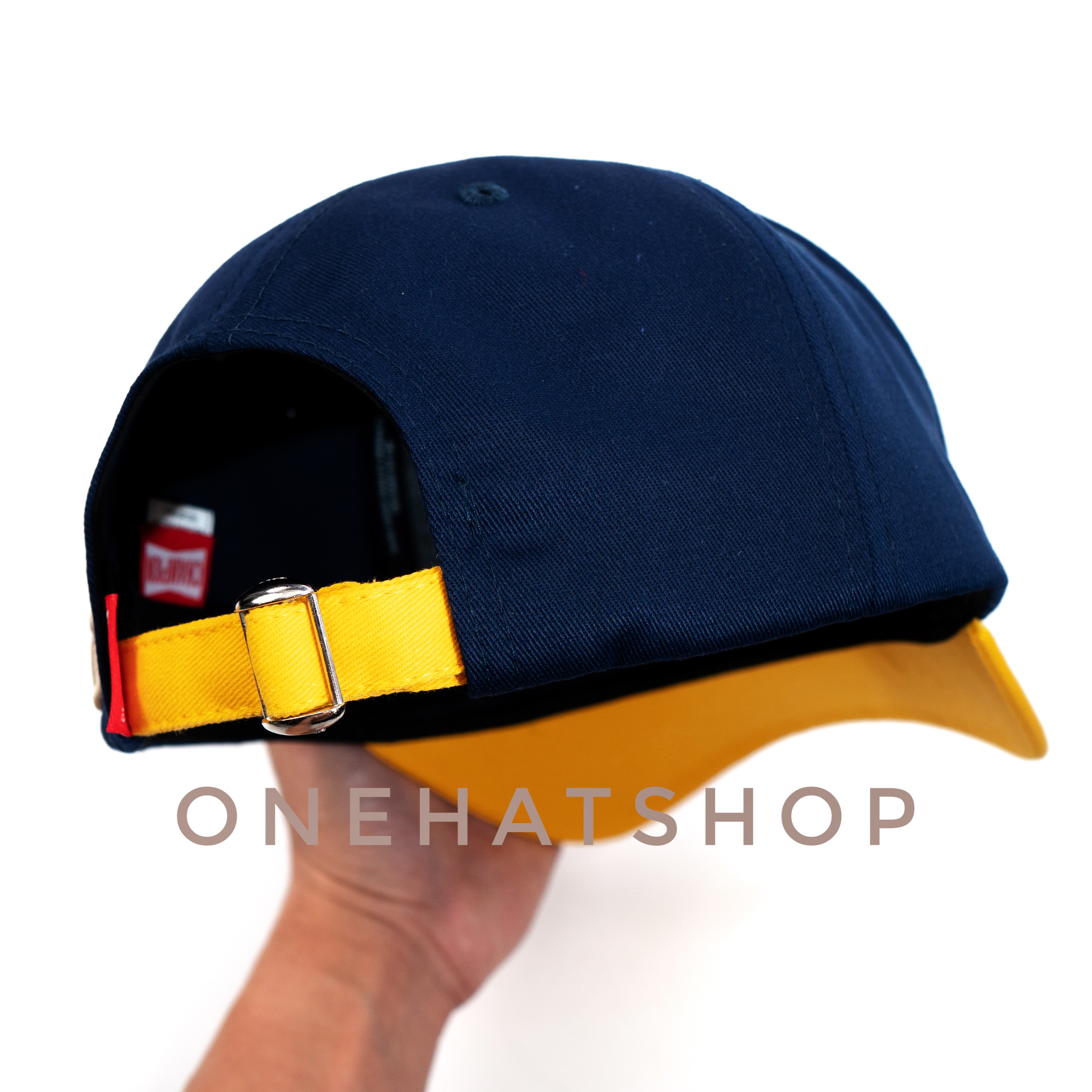 Nón Bóng Chày Lưỡi Trai Màu Navy Vành nón Màu Vàng fom Baseball - Vải loại 1- Chất lượng cao- One Hat