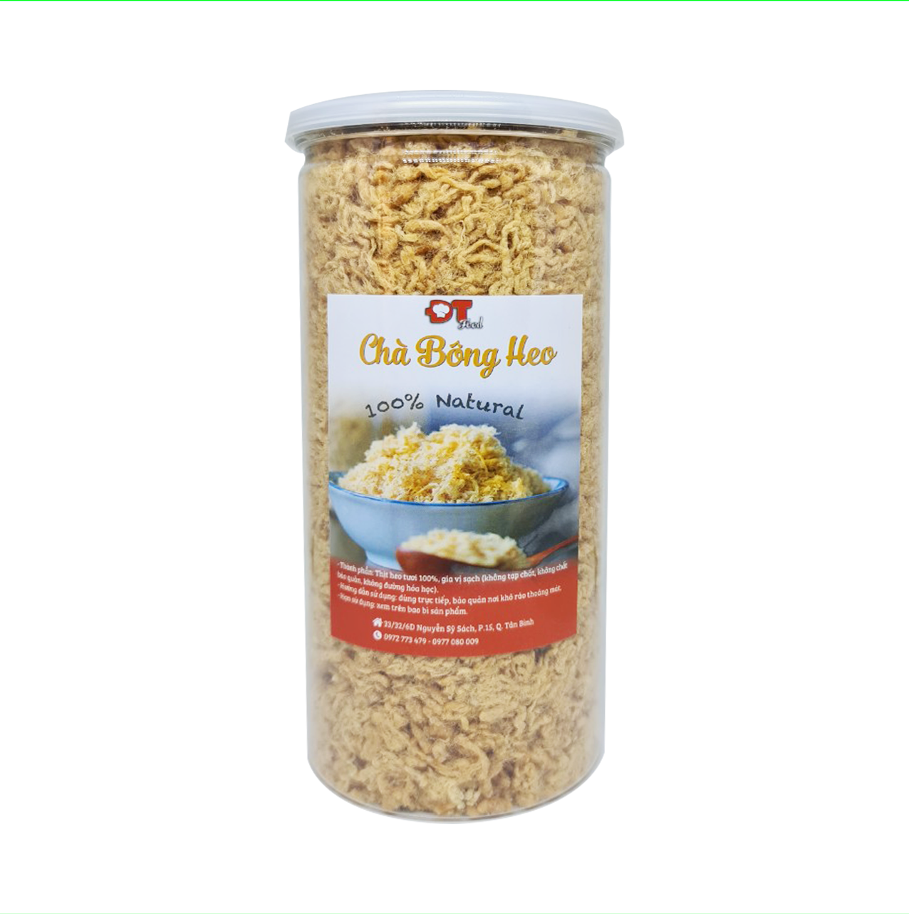 Chà Bông Heo Nguyên Chất DTfood 500g - Thơm ngon bổ dưỡng