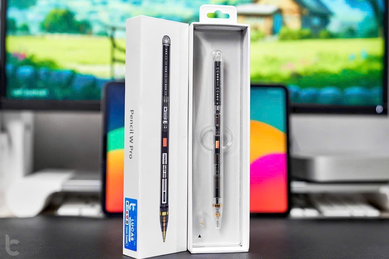Bút cảm ứng Wiwu Pencil W Pro cho Ipad air 4/5, Ipad pro 11 inch, Pro 12.9, Mini 6 chống xước màn hình, hỗ trợ chống tỳ tay - Hàng chính hãng