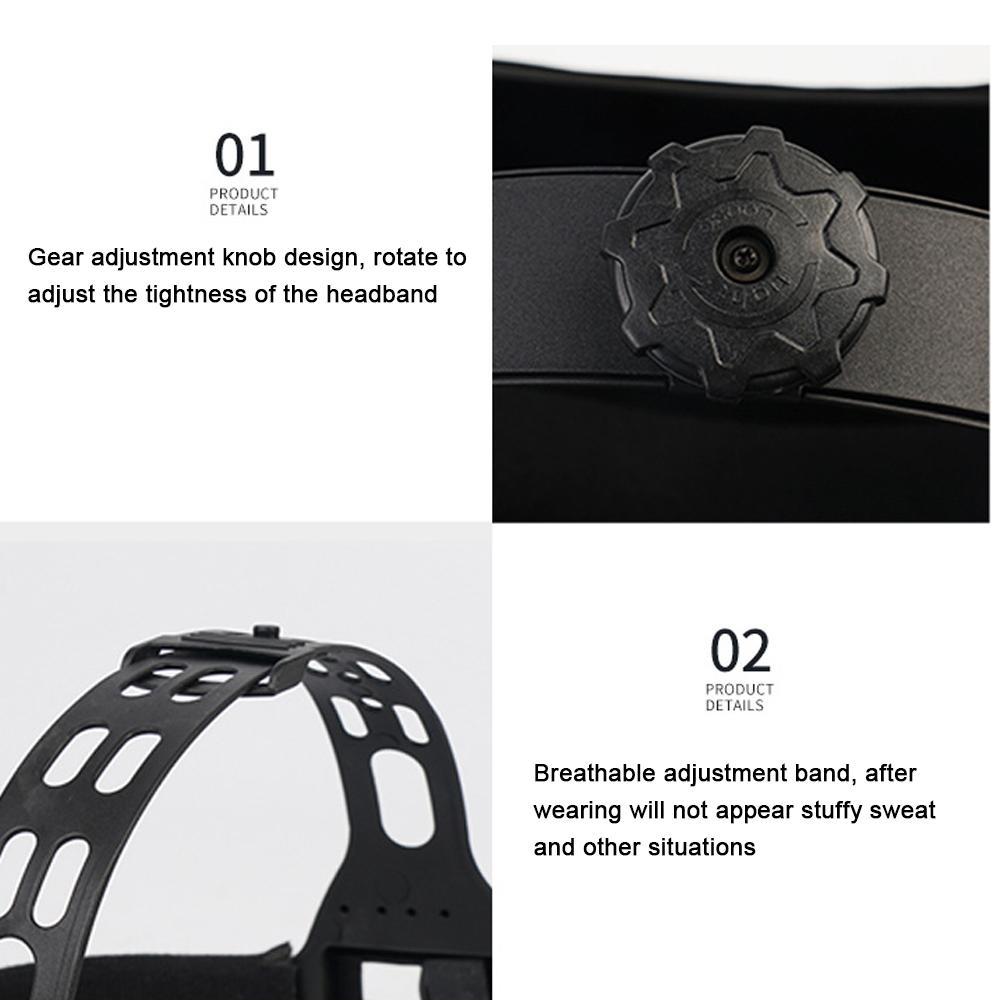PC Welding Masks Automatic Variable Light Adjustment Large View True Color Auto Darkening Welding Facemask for Arc Welding Grinding Cutting