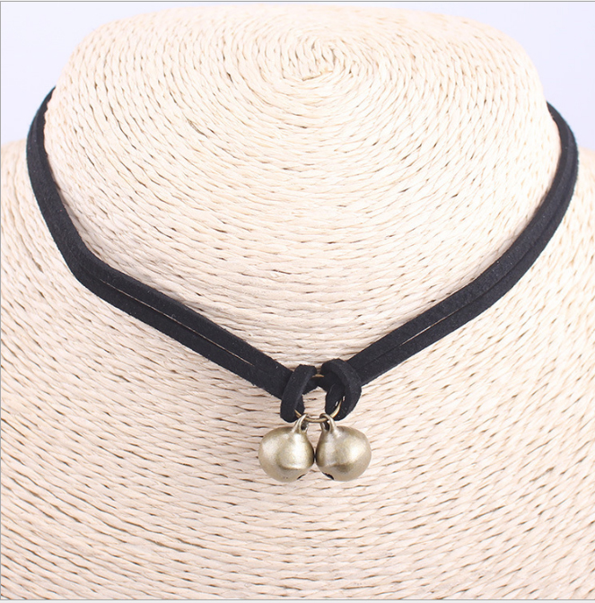Vòng cổ choker dây da V5 cá tính