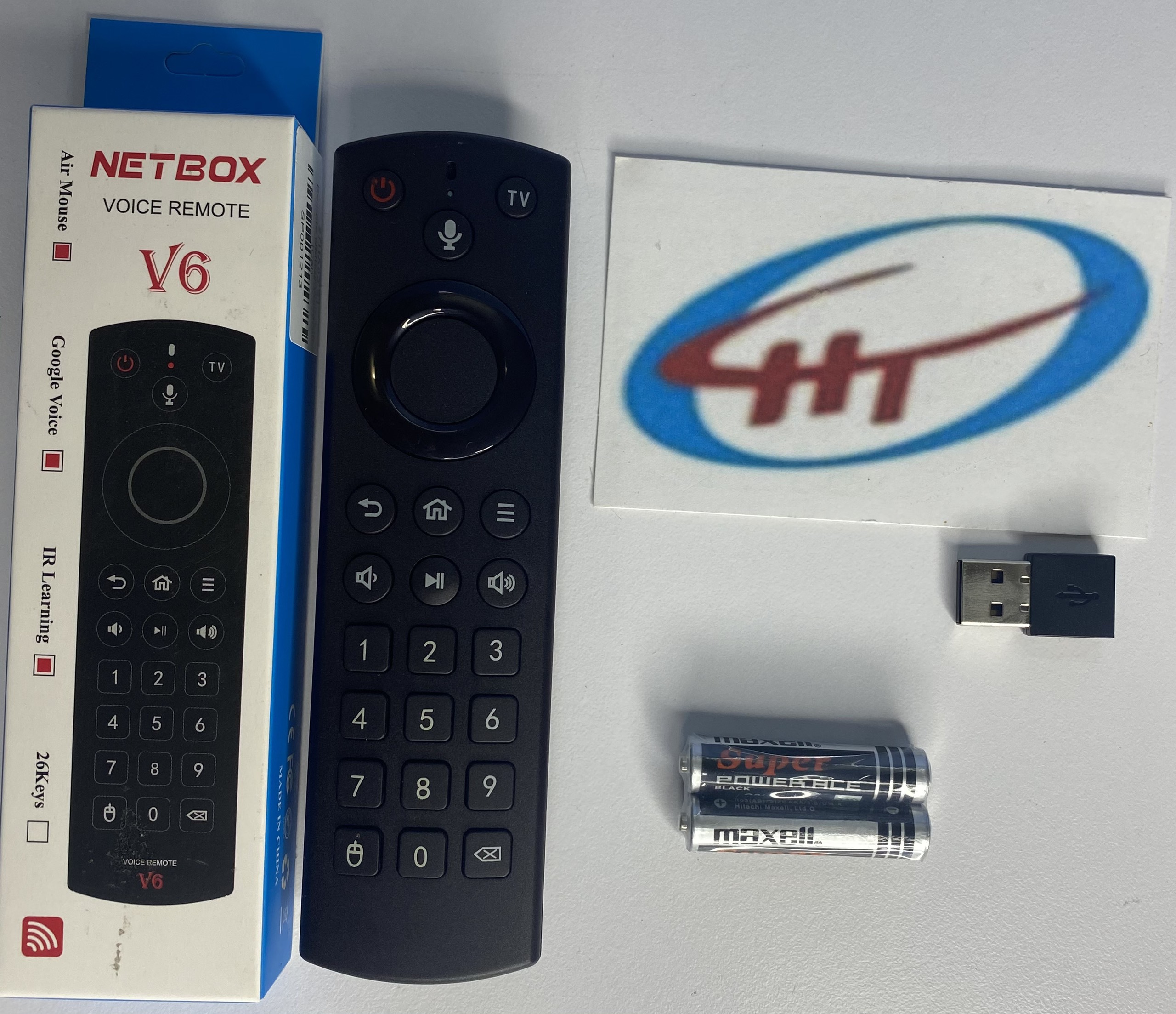 ĐIỀU KHIỂN GIỌNG NÓI NETBOX V6,KÈM PIN AAA CÓ NÚT SỐ BẤM MẬT KHẨU DỄ DÀNG DÙNG CHO TIVI SMART,ANDROIL TIVI BOX ,HÀNG CHÍNH HÃNG