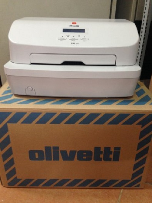 Máy In Kim In sổ Olivetti PR2 Plus màu trắng - Hàng chính hãng