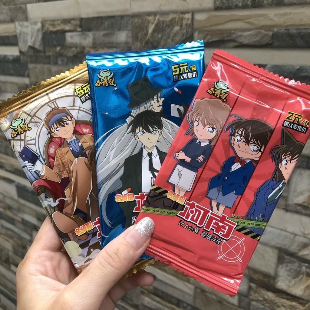 Set ảnh thẻ nhân phẩm Conan ngẫu nhiên game chibi xinh xắn mẫu mới siêu rẻ xinh xắn