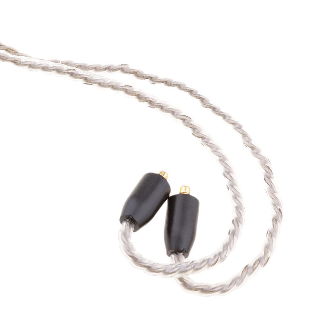 2xReplacement MMCX Audio Upgrade Cable For Shure SE215/315/535/846/UE900 black