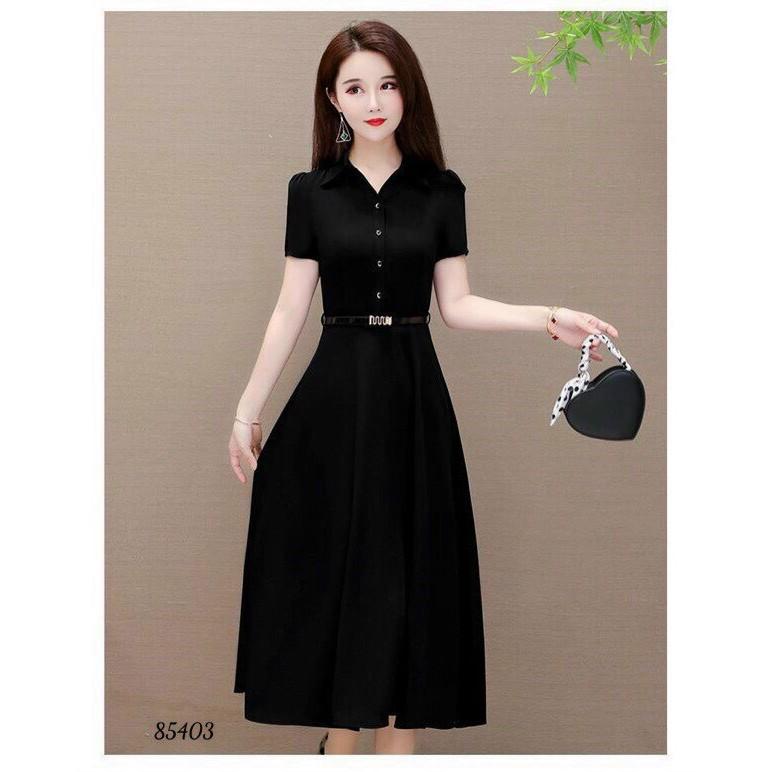 Đầm phong cách Vintage cổ sơ mi HOT fashion - Lịch thiệp và quý phái/MS 0201 / Có 3 màu