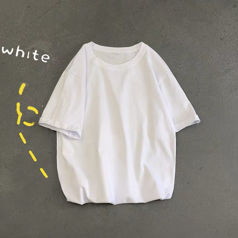 Áo thun trơn basic trắng đen unisex nam nữ, chất liệu cotton thoáng mát – SMAT.01