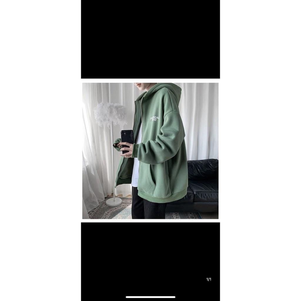 Áo nỉ dây kéo form to y hình