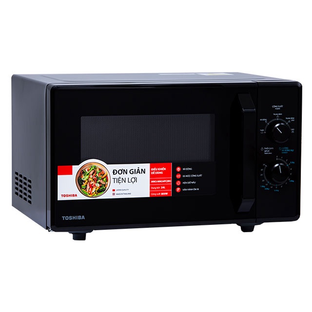 Lò vi sóng Toshiba 24PC-  Dung tích 24 lít - microwave - loại lò vi sóng cơ - Sản xuất tại Thái Lan - Hàng chính hãng