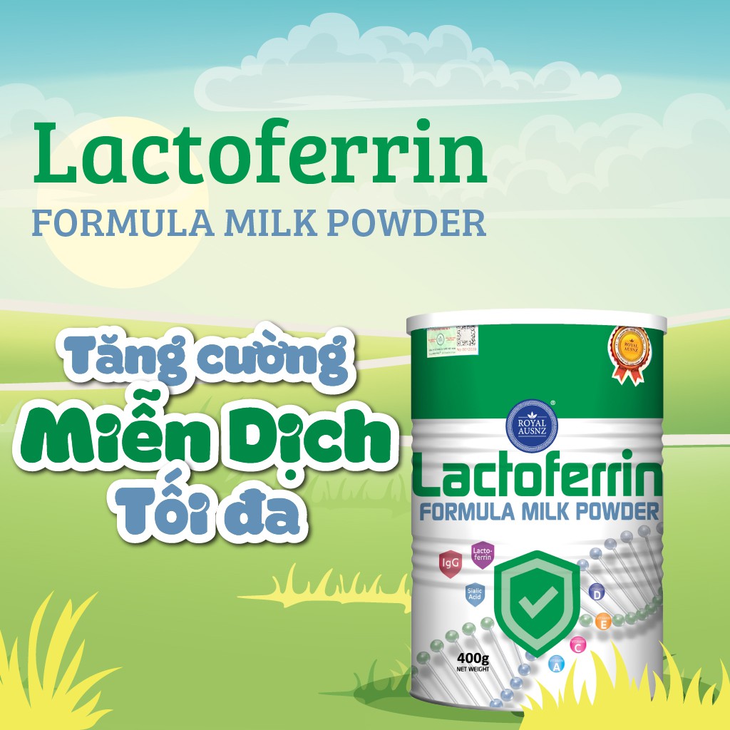 Lactoferrin formula milk powder tăng cường sức đề  kháng