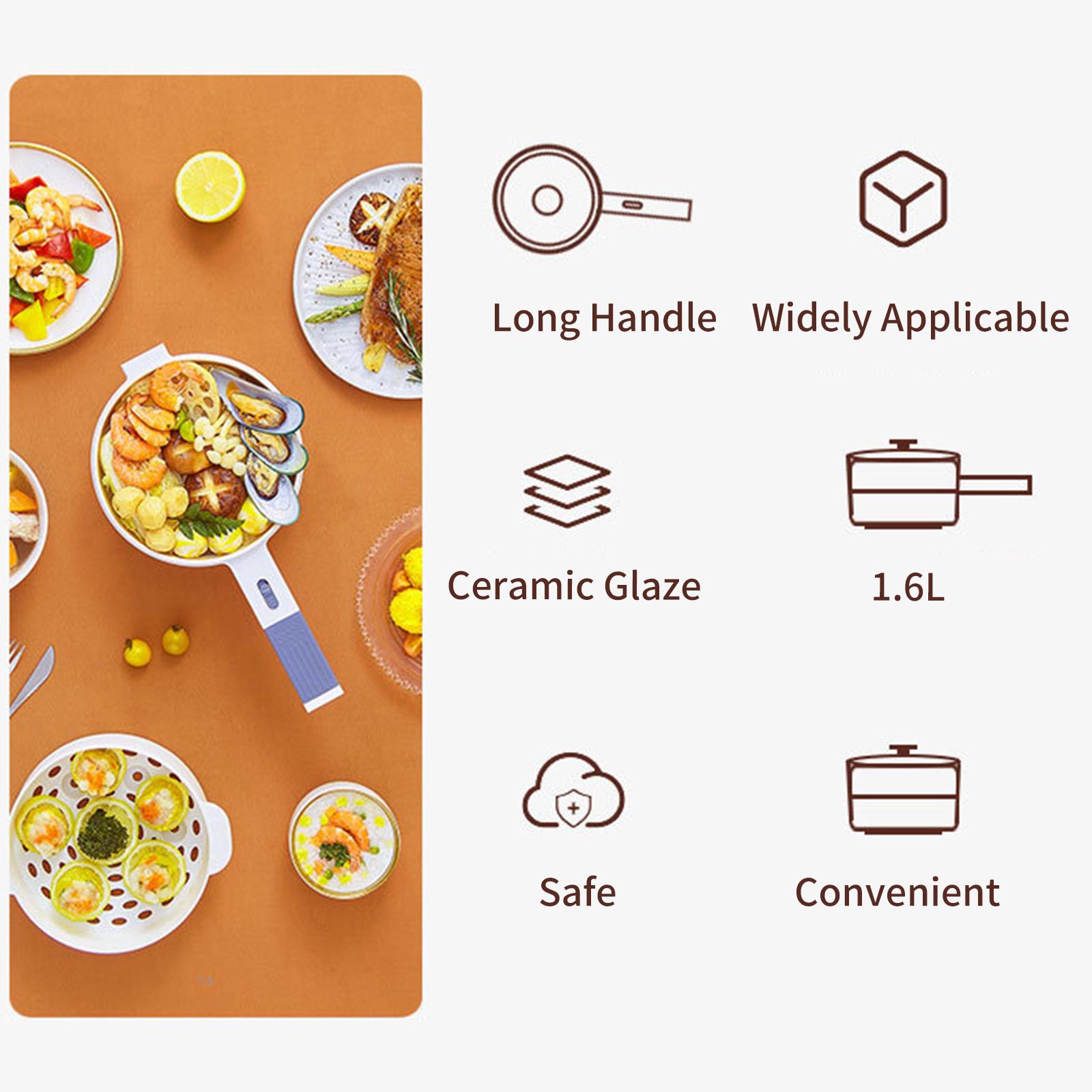 Nồi Lẩu Điện Kiêm Chảo Không Dính 220V Dung Tích 1.6L