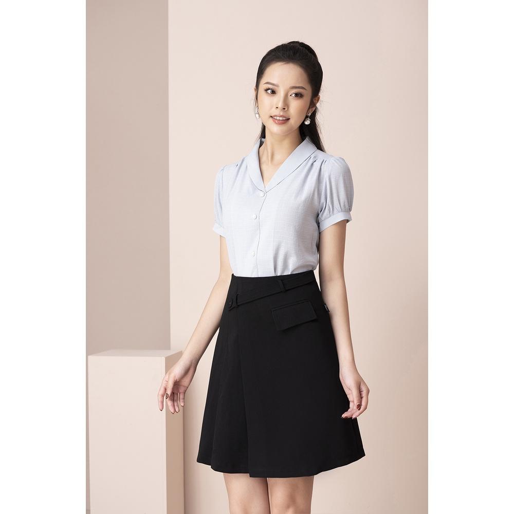 Áo Sơ Mi Nữ LUPERI LFSM1209 Kiểu Dáng Suông Vừa, Tay Phồng Điệu Đà, Chất Liệu Lụa Hàn Cao Cấp