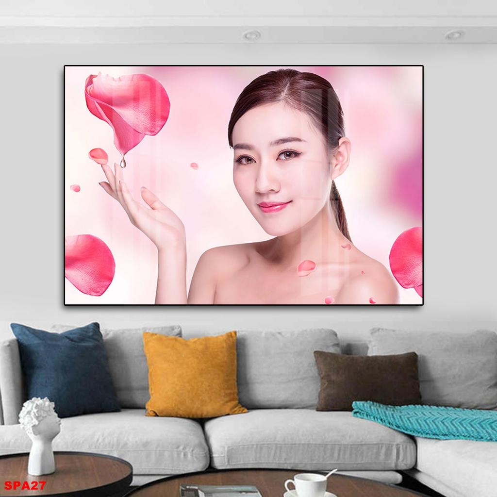 Tranh Tráng Gường 3D Trang trí nội thất SPA, Thẩm mỹ viện, Chăm sóc da TCD05