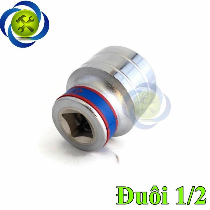 Tuýp 32mm 1/2 Kingtony 433032M 12 cạnh màu trắng dài 44mm