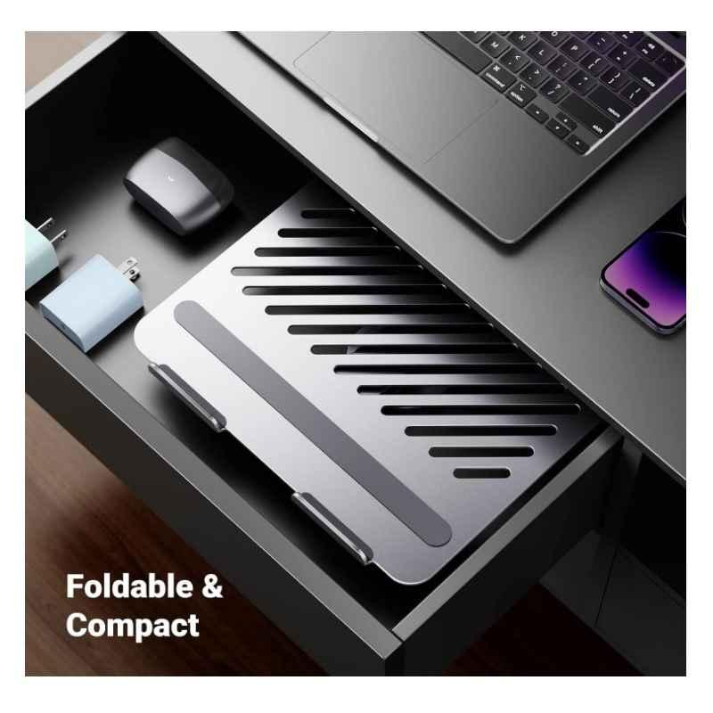Ugreen UG90849LP592TK 17.3inch thiết kế công thái học xoay 360 độ Giá đỡ máy tính laptop để bàn max 5kg chất liệu hợp kim màu ghi tối - HÀNG CHÍNH HÃNG