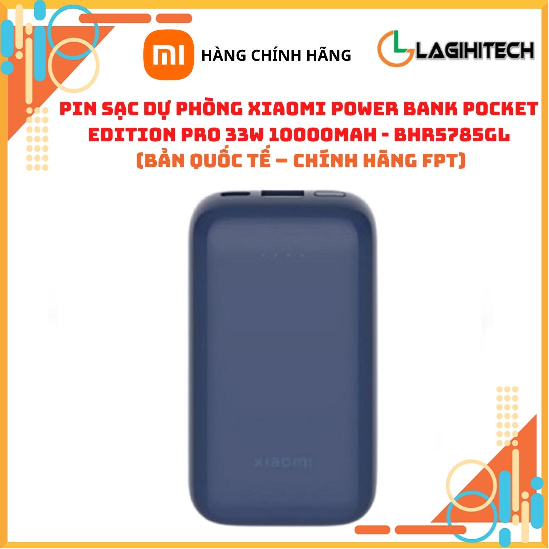 Pin Sạc Dự Phòng Xiaomi Power Bank Pocket Edition Pro 33W 10000mAh / 22.5W 10000mAh Bản Quốc Tế – Hàng Chính Hãng FPT