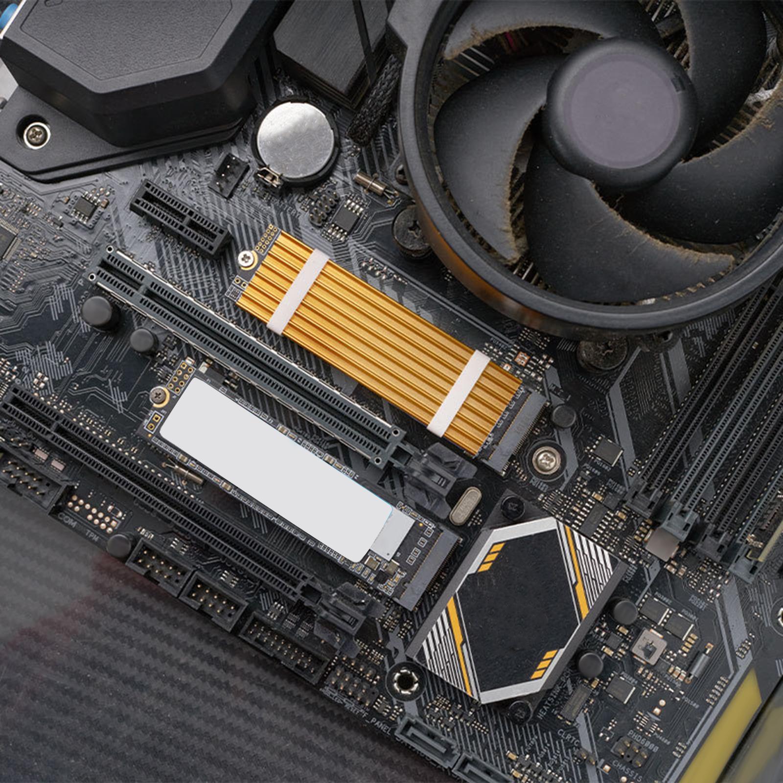 M.2 2280 SSD  Aluminum Alloy Lightweight Easy to Install Durable Gold