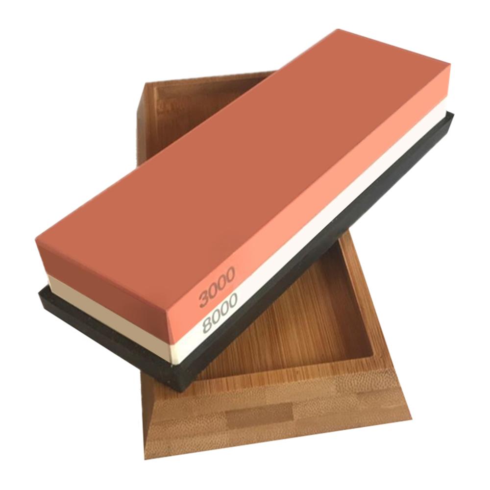 Bộ mài đá mài kép 3000/8000 với silicon chống trượt