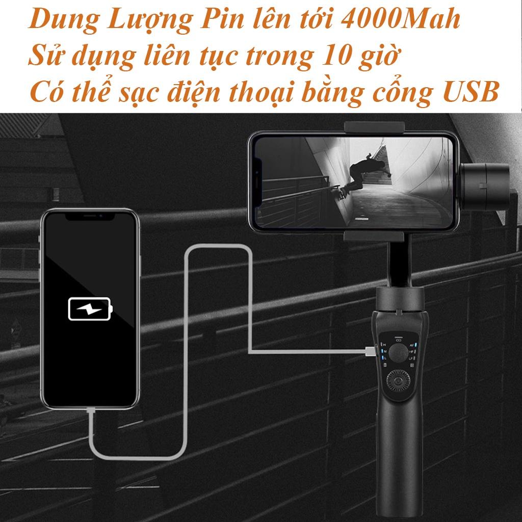 Gậy chống rung gimbal S5B/F6 - chống rung cực độ điều khiển 4 chiều dễ dàng, Gậy quay phim điện thoại tự động cân bằng