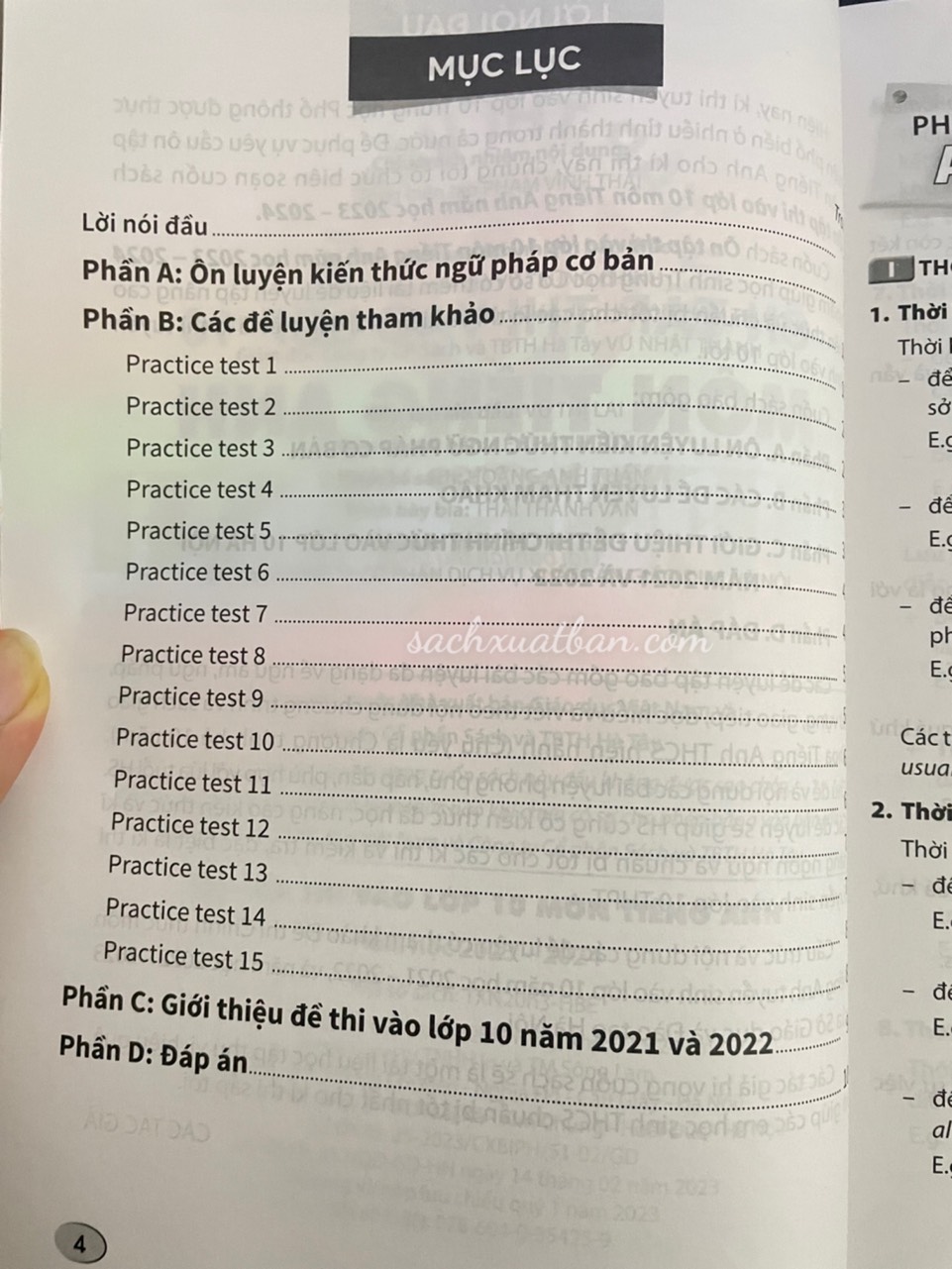 Sách Ôn tập thi vào lớp 10 môn Tiếng Anh (năm học 2023 - 2024)