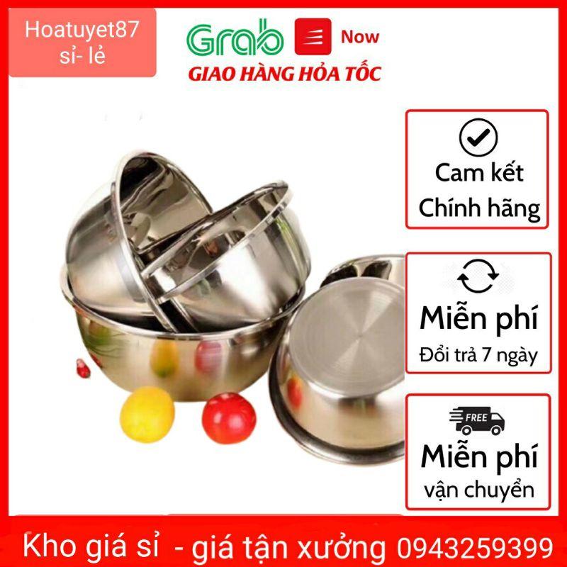 Chậu / âu sâu inox siêu dày đa năng đủ size 18-20-22-24 đến 40cm