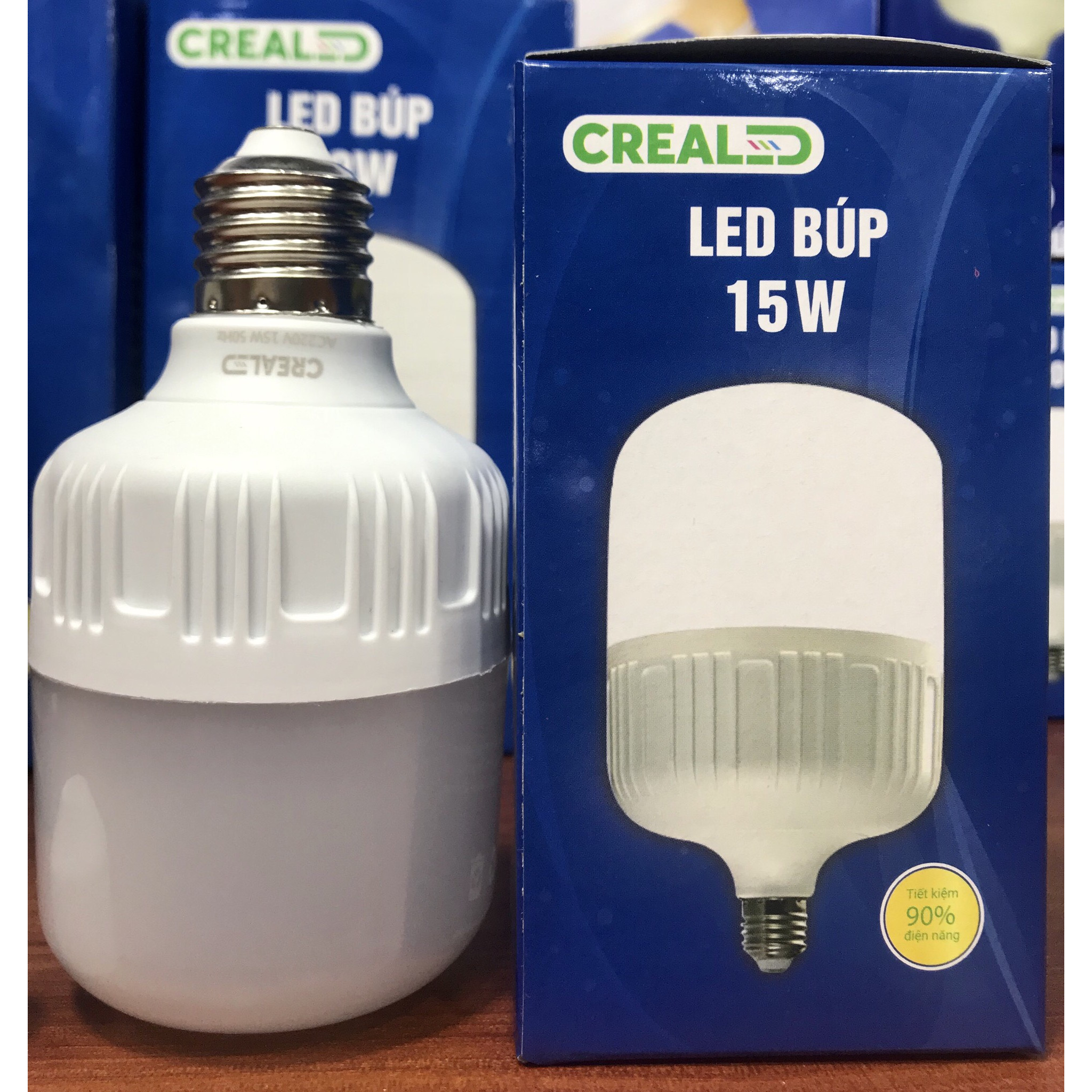 led búp nhựa 15w thương hiệu CREALED ,tiết kiệm điện, bảo vệ mắt, tuổi thọ cao ,hàng chất lượng tốt,chip led bền