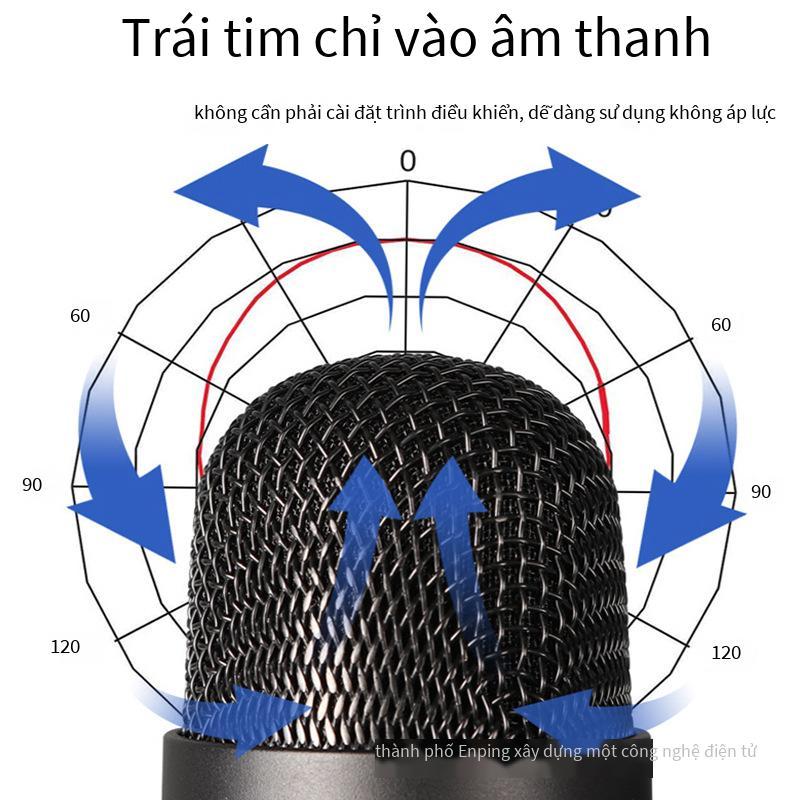 Khuyến mãi Micro điện dung USB Người tuyết giao diện Type-C máy tính điện thoại di động phát sóng trực tiếp trò chơi K bài hát mô hình tư nhân chủ đề với giám sát