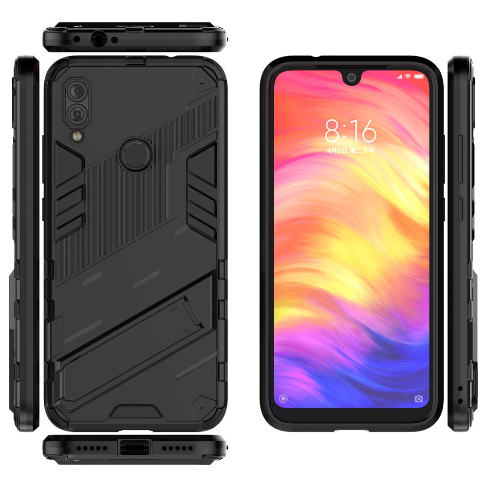 Ốp lưng cho Xiaomi Redmi Note 7 Pro, Ốp chống sốc Iron Man PUNK cao cấp kèm giá đỡ cho Xiaomi Redmi Note 7