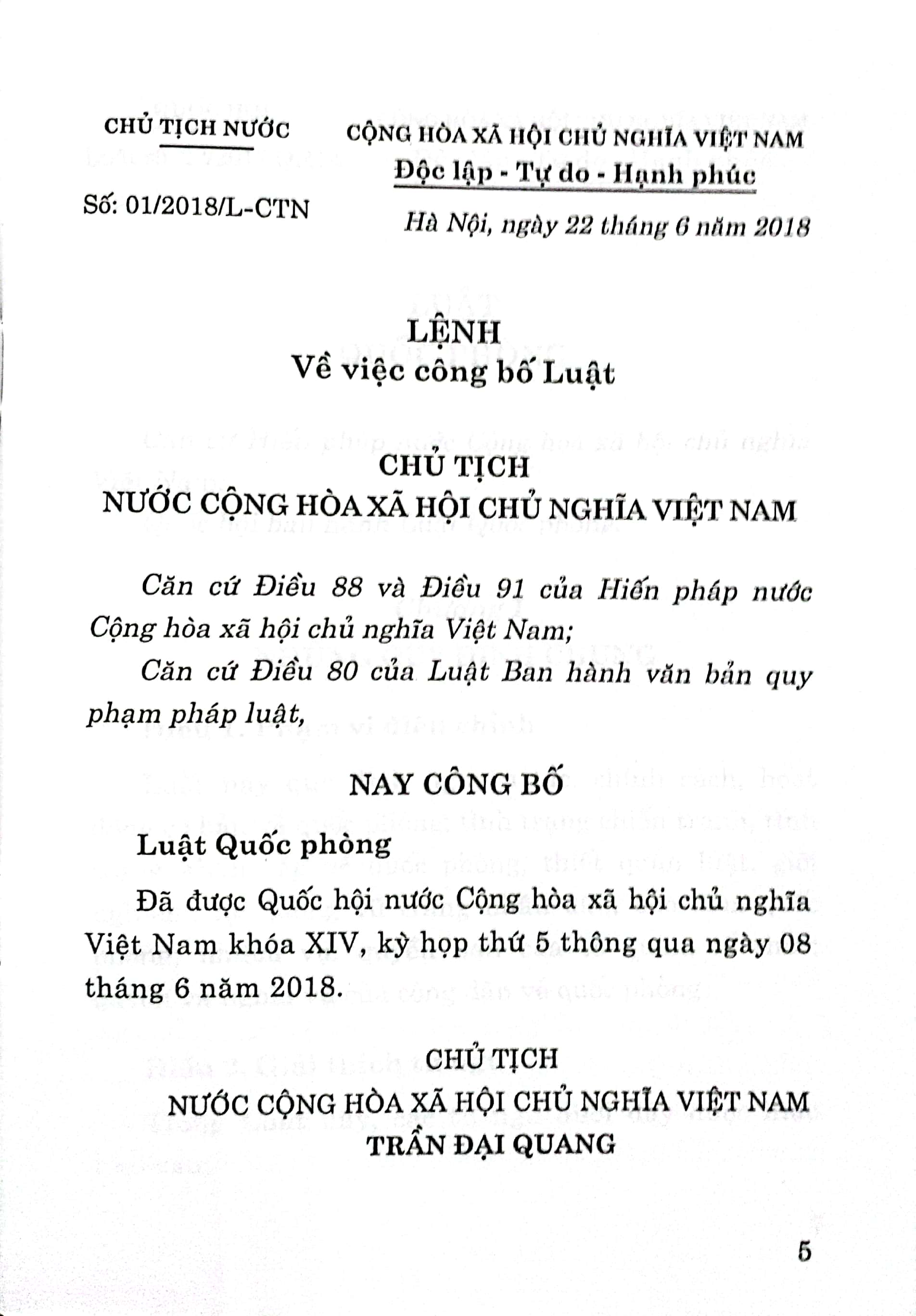 Luật Quốc phòng