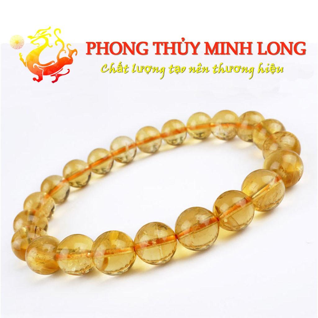 Vòng tay đá. Thach Anh Vàng chất lượng 5A