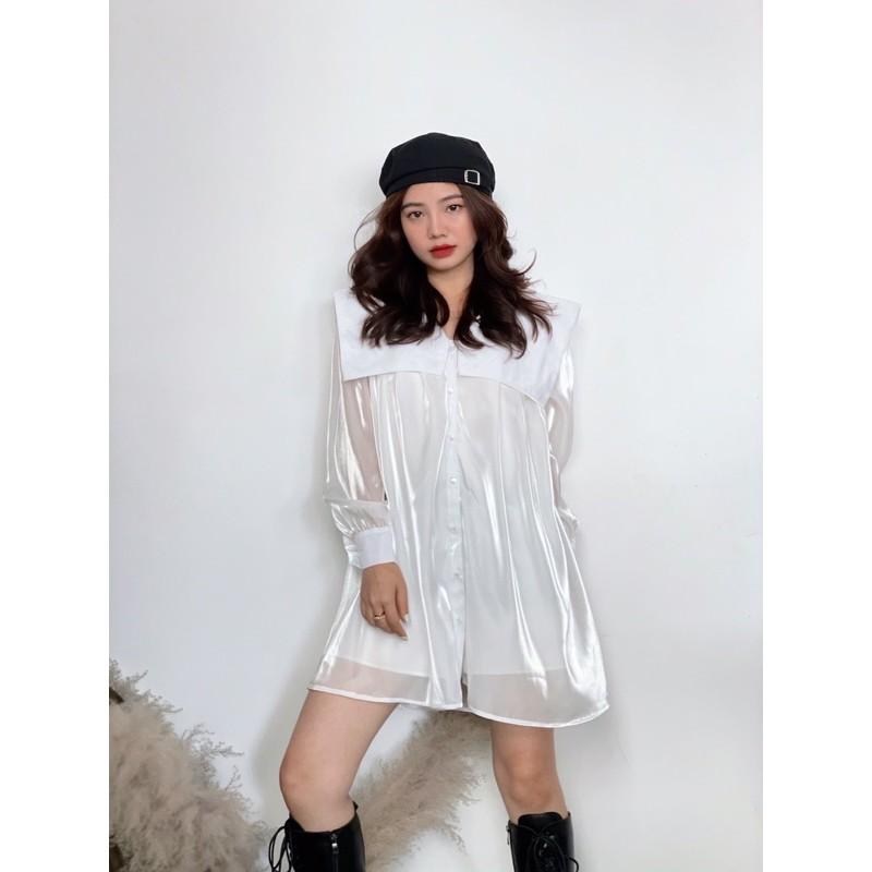 OLALASTUDIO Đầm sơ mi cách điệu Sarah Dress