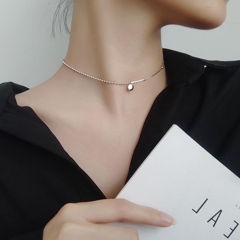 Dây Chuyền Bạc Nữ, Vòng Cổ Chocker Lucky Nữ Bạc Ý S925 - DB2631 - Bảo Ngọc Jewelry