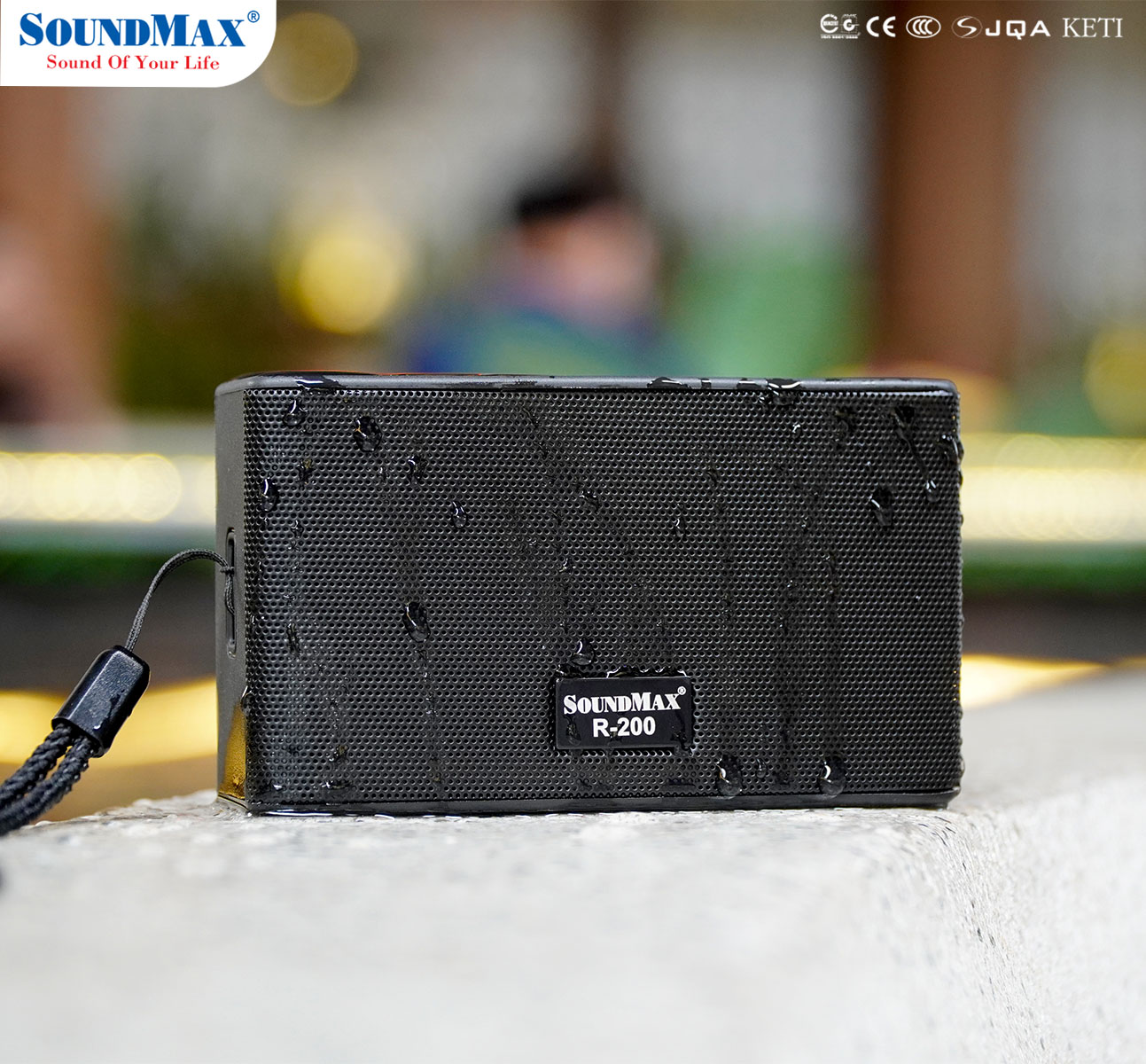 Loa di động chống nước SoundMax R-200/1.0 | Loa Bluetooth SoundMax R200 - Hàng chính hãng