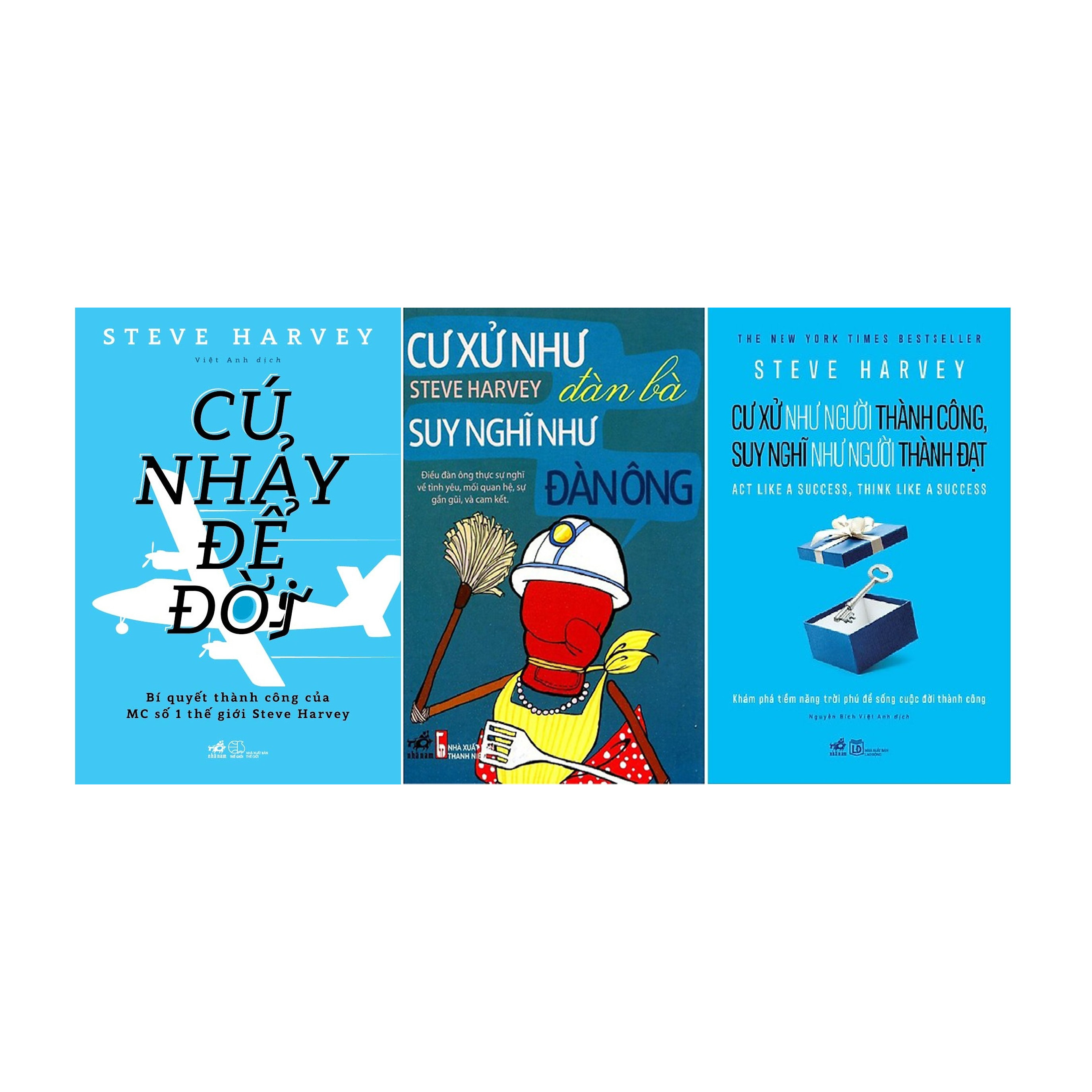 Combo Cú Nhảy Để Đời + Cư Xử Như Đàn Bà Suy Nghĩ Như Đàn Ông + Cư Xử Như Người Thành Công, Suy Nghĩ Như Người Thành Đạt