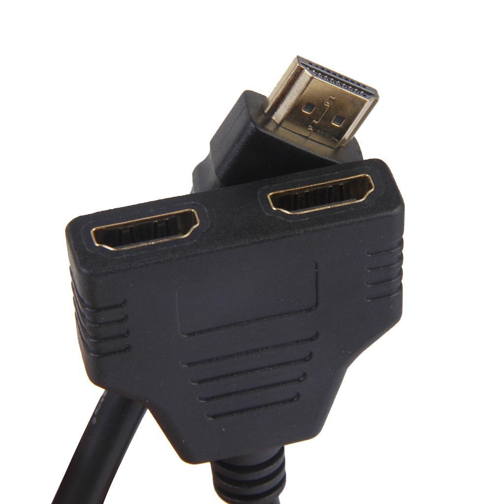 Male to 2 Female Adapter Cable Converter for HDTV LCD Monitor