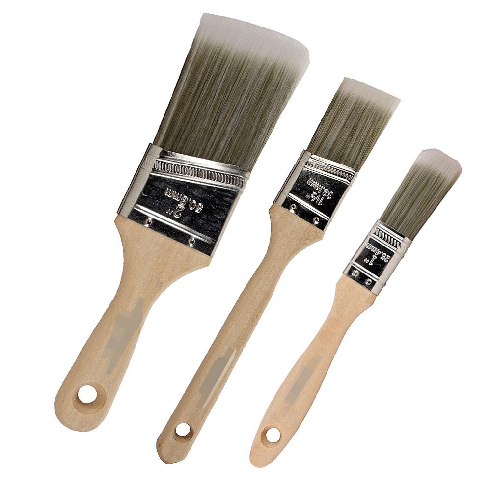 5PCS Wooden Handle Brush Set Home Household Paint Brush Barbecue Brush Marine Paint Brush Multifunctional Utility Brush