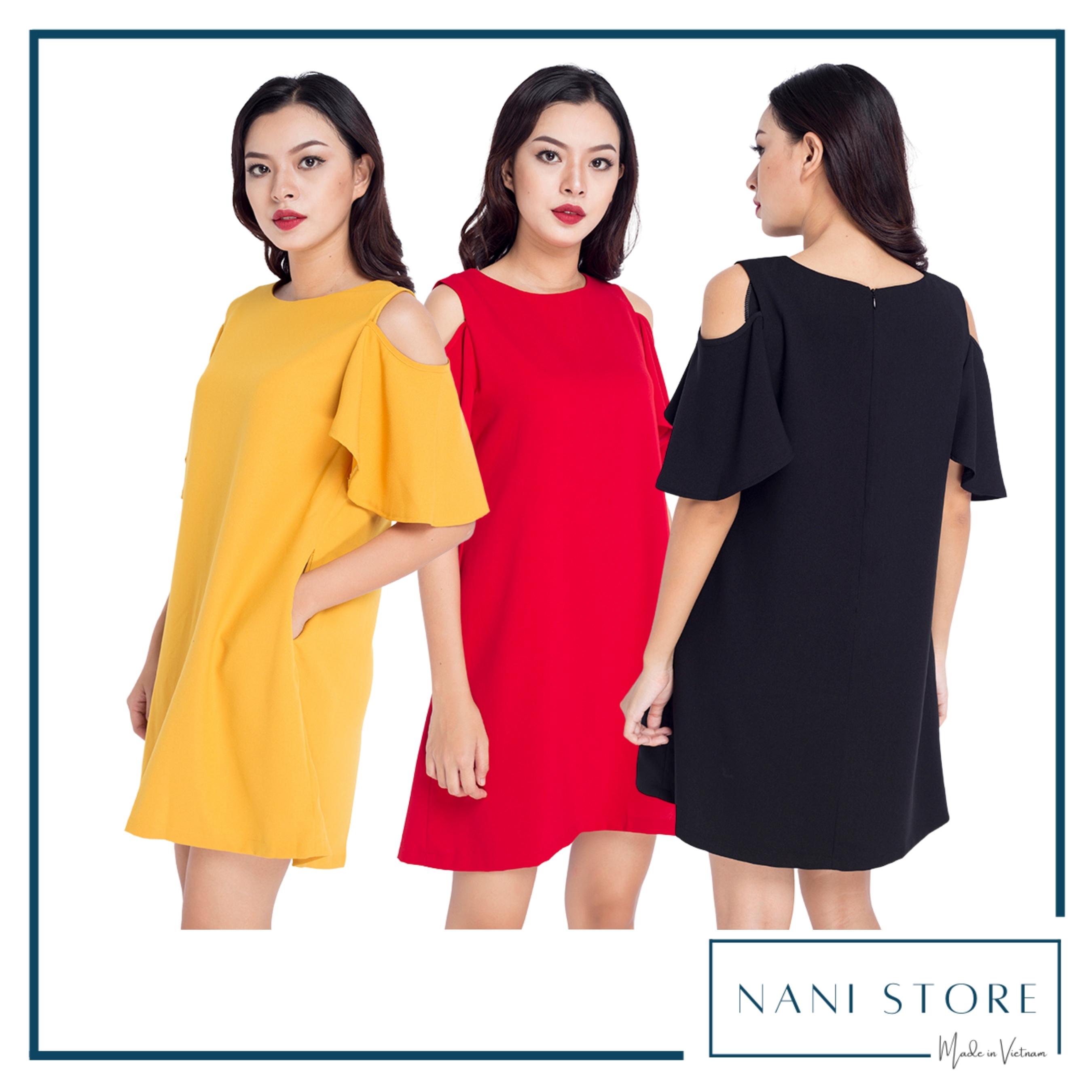 Đầm dạo phố khoét vai NN170801