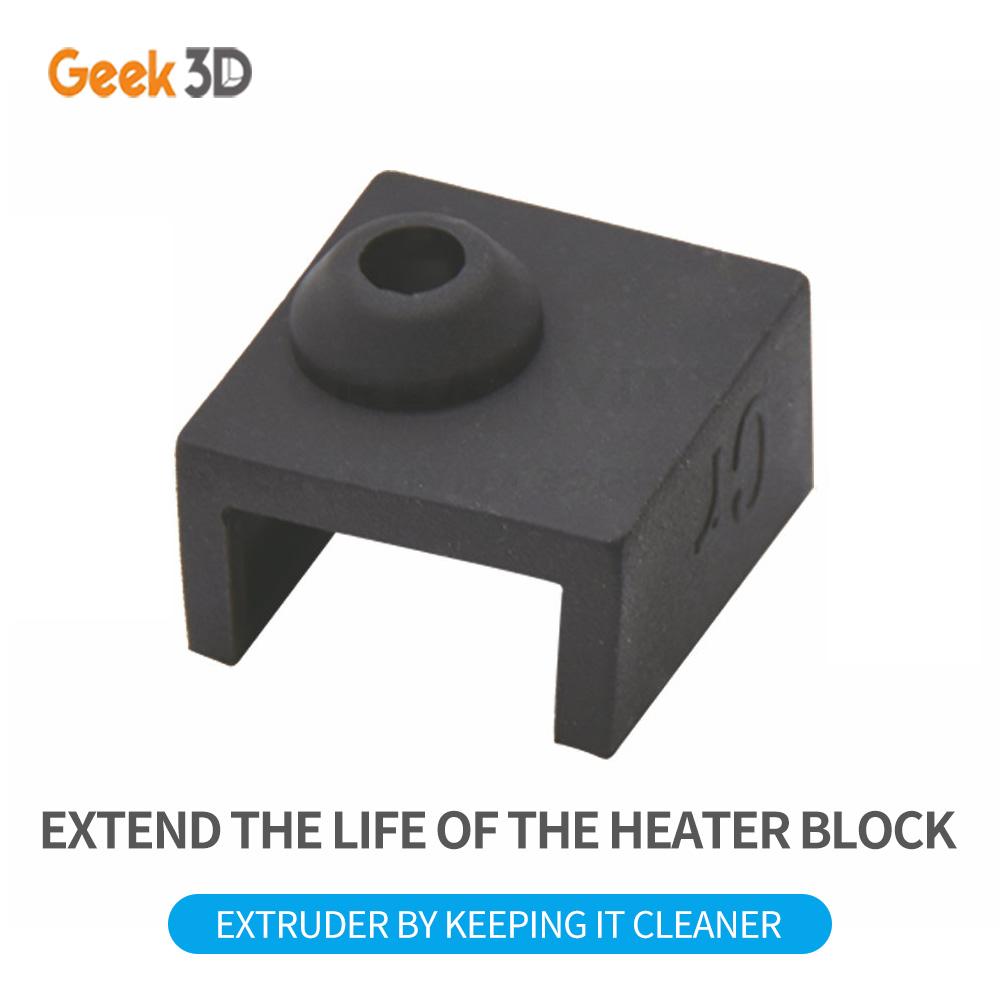 3/5PC MK8 Silicone Sock Nâng Cấp Cho Vỏ Nhôm Khối MK7/MK8 Silicone Tay Sử Dụng 3D Máy In Ender 3 CR10 Hotend Máy