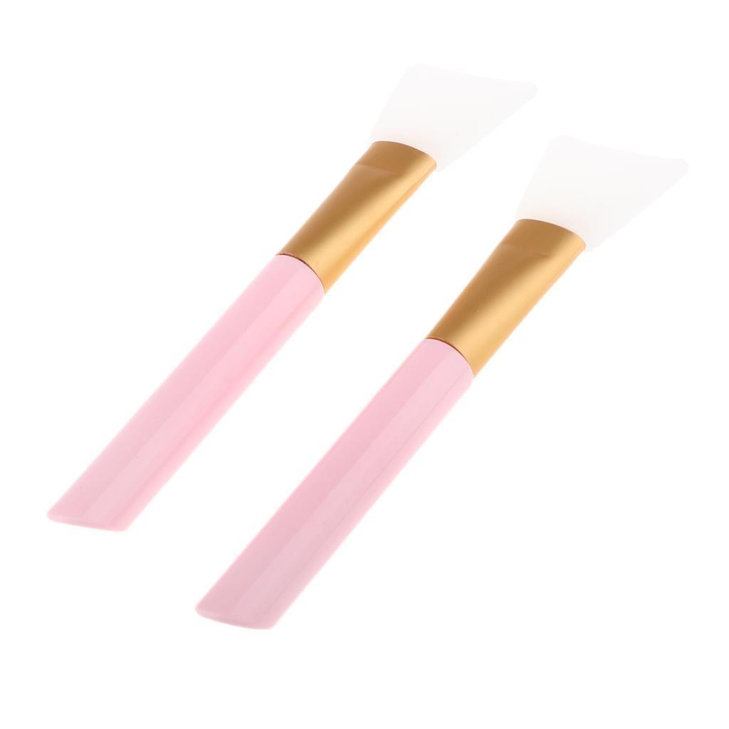 2x Silicone Face Mask Brushes Hairless Tools Pink